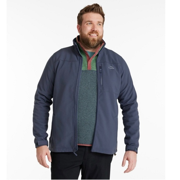 L.L. Bean Other - L.L. Bean Men's Carbon Navy Windproof Softshell Jacket XLT
